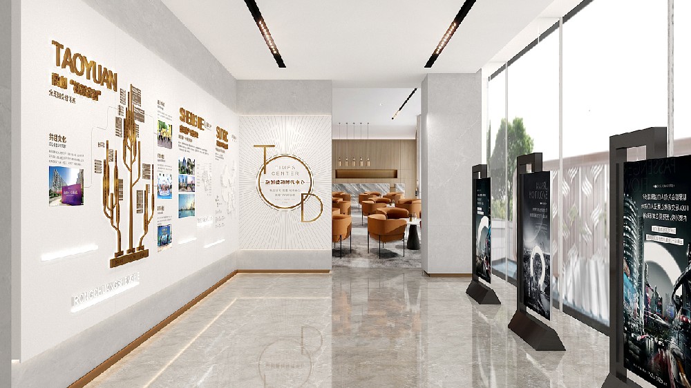 300 平米企业展厅省钱设计施工方案